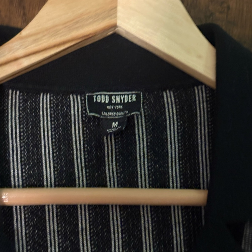 Todd Snyder - Silk Cotton Striped Bungalow Sweater Polo (Medium) - Picture 6 of 6